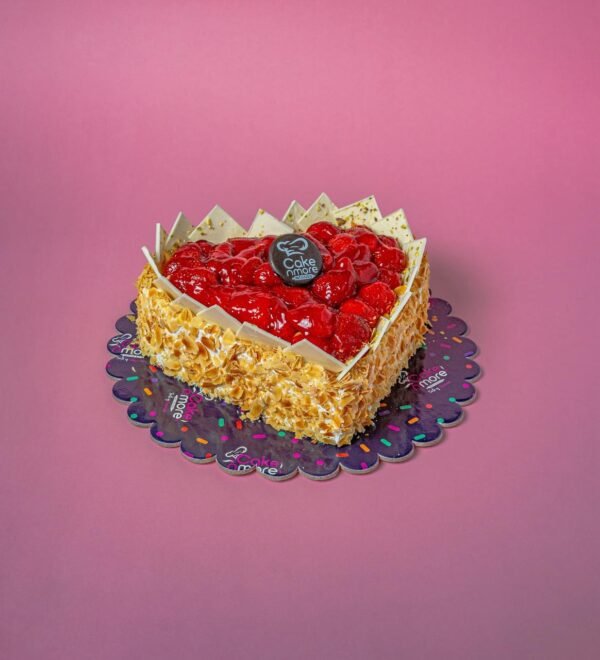Strawberry Heart Cake